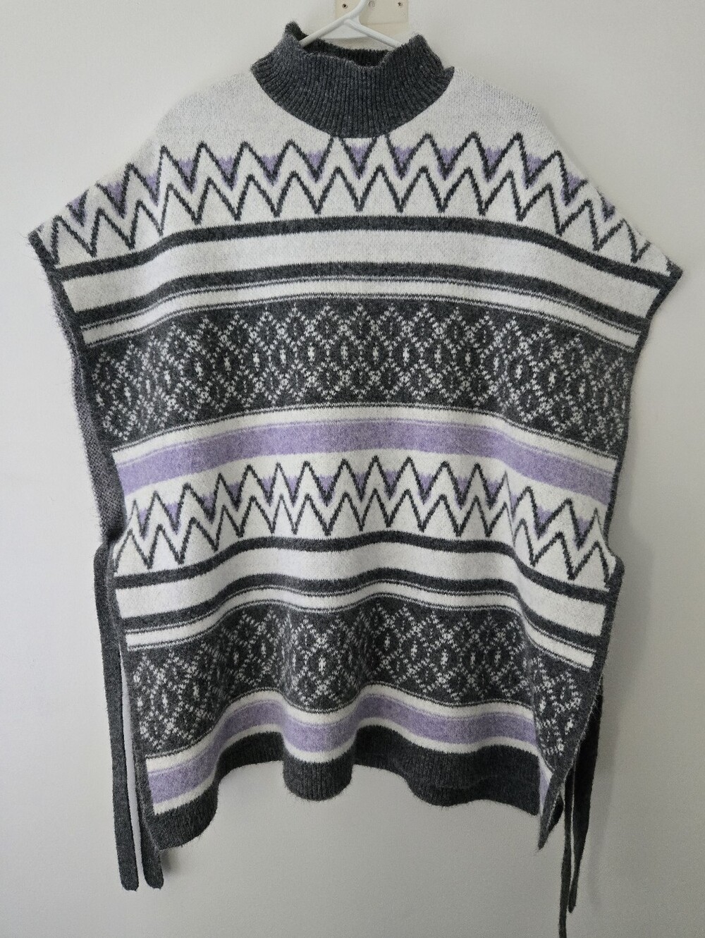 Aerie Jacquard Cape Sweater